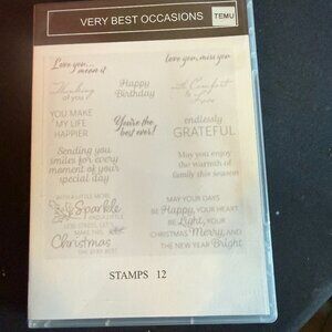 Temu Stamps and Dies Very Best Occasions